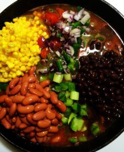 easy vegetarian chili bean soup